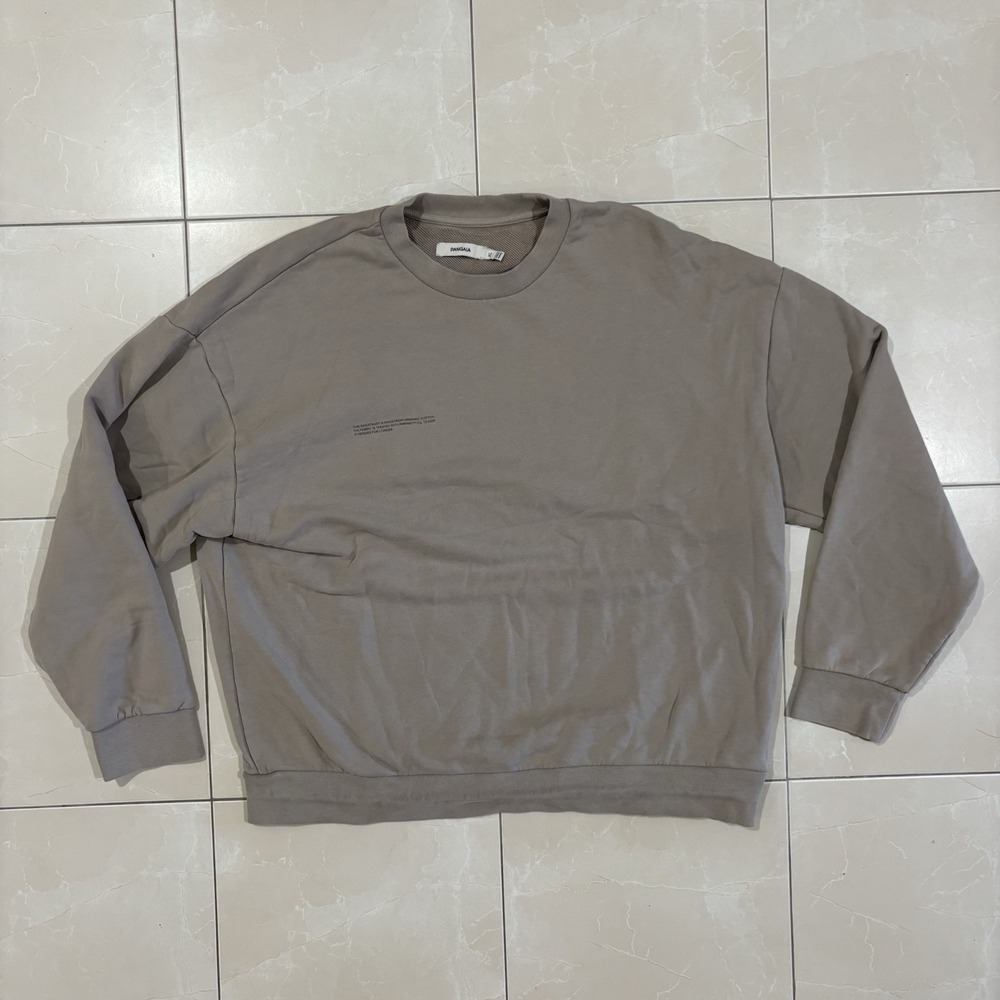 PANGAIA Sweatshirt Mens Extra Large Brown Terry Crewneck Pullover Organic Cotton